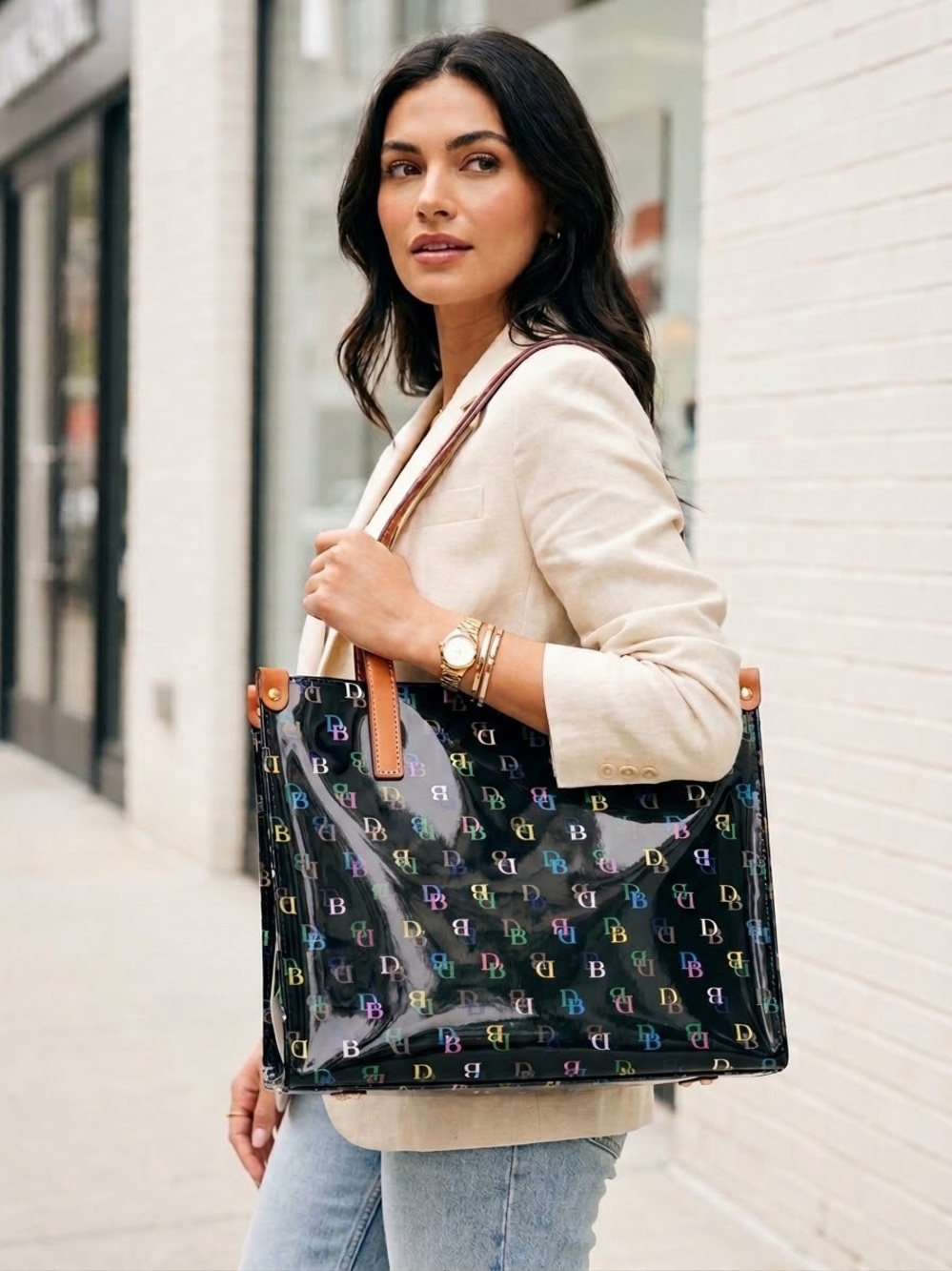 New DOONEY & BOURKE IT Collection Clear Medium Shopper Tote